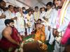 KCR lays foundation stone for TRS office in Delhi