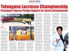 Bhuvana Crossbow Shooting: Telangana Lacrosse First Championship at Secunderabad Gymkhana Ground
