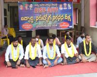 AISF -AIYF Protest Hunger Strike for Education and  Employment Rights
