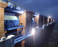 Two gates of Himayat Sagar lifted