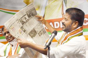 KCR ignored Telangana water share: Revanth