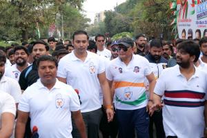 Bharat Jodo Nyay Marathon Organized by Mohammed Asaduddin, Youth Congress Sports Cell Chairperson